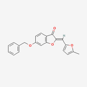 (2Z)-6-(benzyloxy)-2-[(5-methylfuran-2-yl)methylidene]-2,3-dihydro-1-benzofuran-3-one - 620548-62-1