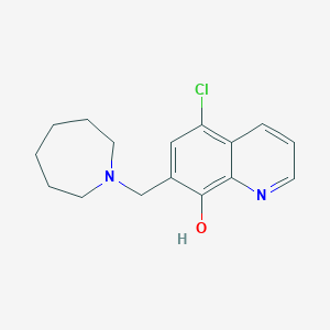 7-(Azepan-1-ylmethyl)-5-chloroquinolin-8-ol - 315234-92-5
