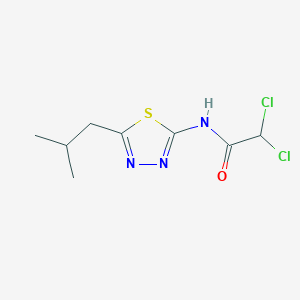 Acetamide, 2,2-dichloro-N-[5-(2-methylpropyl)-1,3,4-thiadiazol-2-yl]- - 15777-47-6