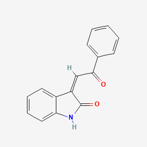 (3Z)-3-(2-oxo-2-phenylethylidene)-2,3-dihydro-1H-indol-2-one - 31541-36-3