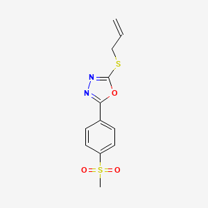 2-(Allylthio)-5-(4-(methylsulfonyl)phenyl)-1,3,4-oxadiazole - 923163-83-1