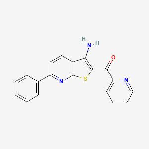 6-phenyl-2-(pyridine-2-carbonyl)thieno[2,3-b]pyridin-3-amine - 940984-50-9