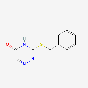3-(Benzylsulfanyl)-1,2,4-triazin-5-ol - 90946-15-9