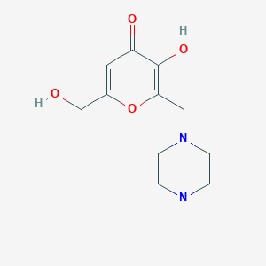 3-hydroxy-6-(hydroxymethyl)-2-[(4-methylpiperazin-1-yl)methyl]-4H-pyran-4-one - 90293-63-3