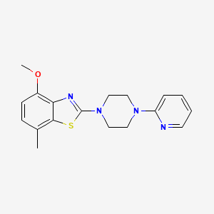 4-methoxy-7-methyl-2-[4-(pyridin-2-yl)piperazin-1-yl]-1,3-benzothiazole - 2327269-40-7