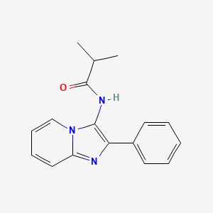 2-methyl-N-{2-phenylimidazo[1,2-a]pyridin-3-yl}propanamide - 477516-43-1