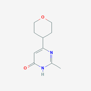 2-methyl-6-(tetrahydro-2H-pyran-4-yl)pyrimidin-4-ol - 1412957-72-2