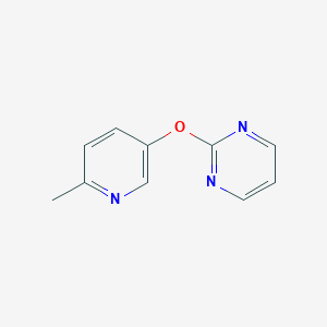 2-[(6-methylpyridin-3-yl)oxy]pyrimidine - 2640935-09-5