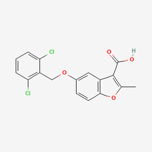 5-[(2,6-dichlorophenyl)methoxy]-2-methyl-1-benzofuran-3-carboxylic acid - 314745-84-1