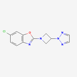 6-chloro-2-[3-(2H-1,2,3-triazol-2-yl)azetidin-1-yl]-1,3-benzoxazole - 2549006-09-7