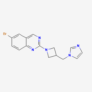 6-bromo-2-{3-[(1H-imidazol-1-yl)methyl]azetidin-1-yl}quinazoline - 2549055-18-5