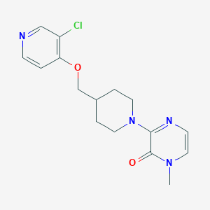 3-(4-{[(3-chloropyridin-4-yl)oxy]methyl}piperidin-1-yl)-1-methyl-1,2-dihydropyrazin-2-one - 2548988-53-8
