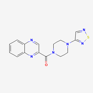 2-[4-(1,2,5-thiadiazol-3-yl)piperazine-1-carbonyl]quinoxaline - 2097868-46-5