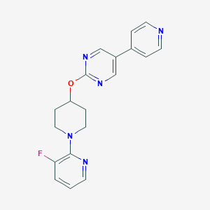 2-{[1-(3-fluoropyridin-2-yl)piperidin-4-yl]oxy}-5-(pyridin-4-yl)pyrimidine - 2548991-67-7