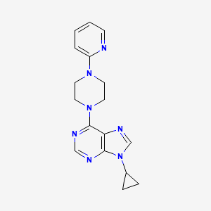 9-cyclopropyl-6-[4-(pyridin-2-yl)piperazin-1-yl]-9H-purine - 2422370-14-5
