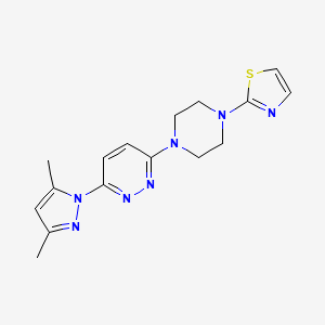 3-(3,5-dimethyl-1H-pyrazol-1-yl)-6-[4-(1,3-thiazol-2-yl)piperazin-1-yl]pyridazine - 2549006-67-7