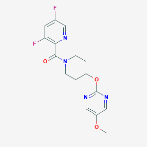 2-{[1-(3,5-difluoropyridine-2-carbonyl)piperidin-4-yl]oxy}-5-methoxypyrimidine - 2549065-26-9