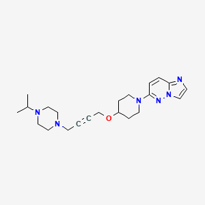 1-{4-[(1-{imidazo[1,2-b]pyridazin-6-yl}piperidin-4-yl)oxy]but-2-yn-1-yl}-4-(propan-2-yl)piperazine - 2549036-95-3