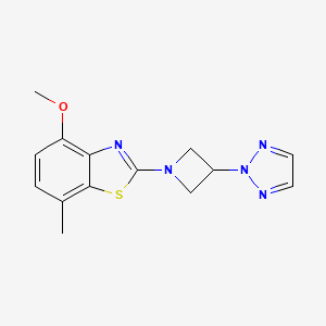4-methoxy-7-methyl-2-[3-(2H-1,2,3-triazol-2-yl)azetidin-1-yl]-1,3-benzothiazole - 2549055-82-3