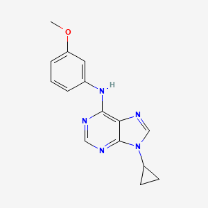 9-cyclopropyl-N-(3-methoxyphenyl)-9H-purin-6-amine - 2640949-15-9