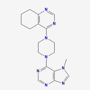 4-[4-(7-methyl-7H-purin-6-yl)piperazin-1-yl]-5,6,7,8-tetrahydroquinazoline - 2549005-66-3