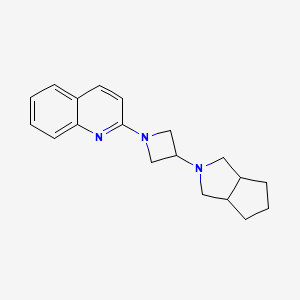 2-(3-{octahydrocyclopenta[c]pyrrol-2-yl}azetidin-1-yl)quinoline - 2549019-42-1