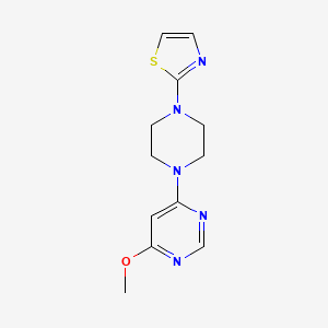 4-methoxy-6-[4-(1,3-thiazol-2-yl)piperazin-1-yl]pyrimidine - 2549003-62-3