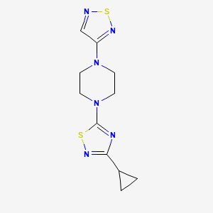 1-(3-cyclopropyl-1,2,4-thiadiazol-5-yl)-4-(1,2,5-thiadiazol-3-yl)piperazine - 2549051-41-2