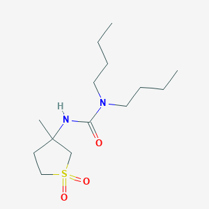 1,1-Dibutyl-3-(3-methyl-1,1-dioxidotetrahydrothiophen-3-yl)urea - 5155-77-1