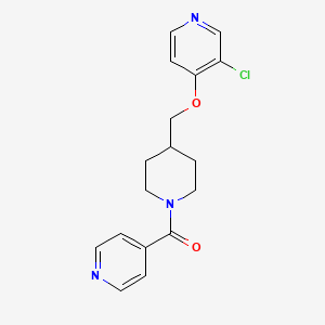 3-chloro-4-{[1-(pyridine-4-carbonyl)piperidin-4-yl]methoxy}pyridine - 2548975-68-2