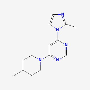 4-(2-methyl-1H-imidazol-1-yl)-6-(4-methylpiperidin-1-yl)pyrimidine - 2549038-47-1