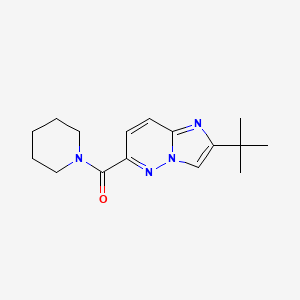 1-{2-tert-butylimidazo[1,2-b]pyridazine-6-carbonyl}piperidine - 2549027-43-0