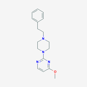 4-methoxy-2-[4-(2-phenylethyl)piperazin-1-yl]pyrimidine - 2640866-18-6