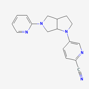 5-[5-(pyridin-2-yl)-octahydropyrrolo[3,4-b]pyrrol-1-yl]pyridine-2-carbonitrile - 2549022-84-4