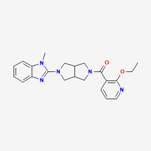2-[5-(2-ethoxypyridine-3-carbonyl)-octahydropyrrolo[3,4-c]pyrrol-2-yl]-1-methyl-1H-1,3-benzodiazole - 2549044-41-7