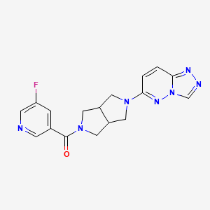 3-fluoro-5-(5-{[1,2,4]triazolo[4,3-b]pyridazin-6-yl}-octahydropyrrolo[3,4-c]pyrrole-2-carbonyl)pyridine - 2640958-82-1