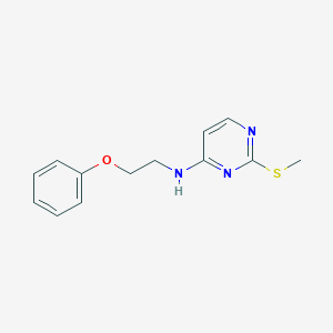 2-(methylsulfanyl)-N-(2-phenoxyethyl)pyrimidin-4-amine - 2549019-45-4