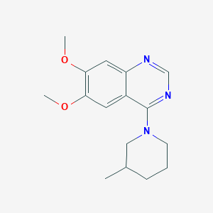 6,7-dimethoxy-4-(3-methylpiperidin-1-yl)quinazoline - 2640897-56-7