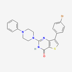 7-(4-bromophenyl)-2-(4-phenylpiperazin-1-yl)-3H,4H-thieno[3,2-d]pyrimidin-4-one - 1242901-60-5