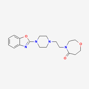 4-{2-[4-(1,3-benzoxazol-2-yl)piperazin-1-yl]ethyl}-1,4-oxazepan-5-one - 2549031-94-7