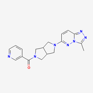3-(5-{3-methyl-[1,2,4]triazolo[4,3-b]pyridazin-6-yl}-octahydropyrrolo[3,4-c]pyrrole-2-carbonyl)pyridine - 2549003-71-4