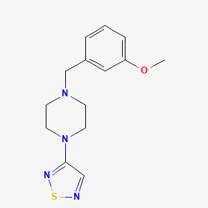 1-[(3-methoxyphenyl)methyl]-4-(1,2,5-thiadiazol-3-yl)piperazine - 2549007-25-0