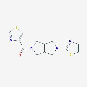 2-[5-(1,3-thiazole-4-carbonyl)-octahydropyrrolo[3,4-c]pyrrol-2-yl]-1,3-thiazole - 2549028-86-4