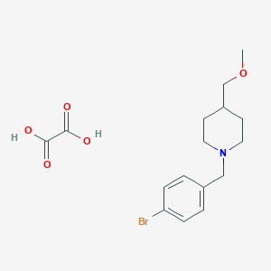 1-[(4-bromophenyl)methyl]-4-(methoxymethyl)piperidine; oxalic acid - 2548986-55-4