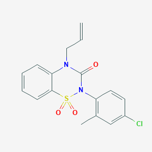 2-(4-chloro-2-methylphenyl)-4-(prop-2-en-1-yl)-3,4-dihydro-2H-1??,2,4-benzothiadiazine-1,1,3-trione - 2548993-94-6