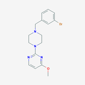 2-{4-[(3-bromophenyl)methyl]piperazin-1-yl}-4-methoxypyrimidine - 2549005-39-0