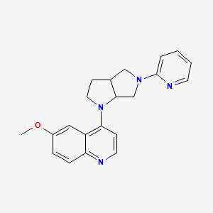 6-methoxy-4-[5-(pyridin-2-yl)-octahydropyrrolo[3,4-b]pyrrol-1-yl]quinoline - 2549029-67-4