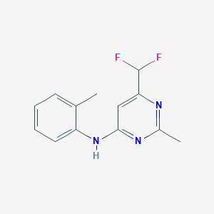 6-(difluoromethyl)-2-methyl-N-(2-methylphenyl)pyrimidin-4-amine - 2548996-01-4