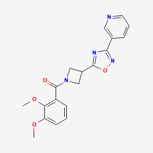 3-{5-[1-(2,3-dimethoxybenzoyl)azetidin-3-yl]-1,2,4-oxadiazol-3-yl}pyridine - 1327529-42-9