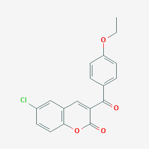 6-chloro-3-(4-ethoxybenzoyl)-2H-chromen-2-one - 2548982-91-6